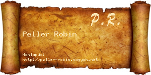 Peller Robin névjegykártya